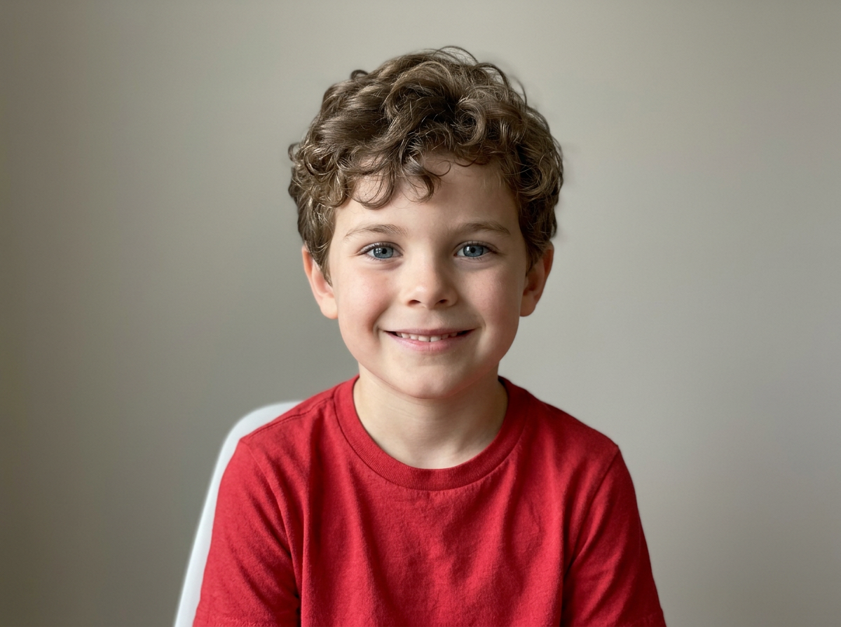 Real photo of a child, uploaded by a parent